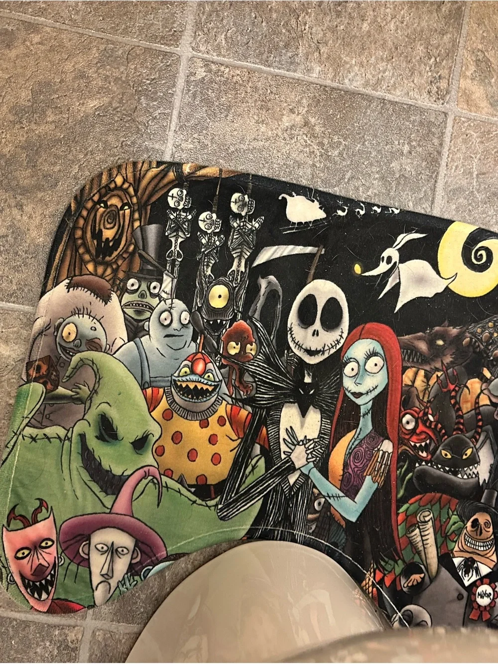 The Nightmare Before Christmas Graphic Bath Mat Set - Multicolor